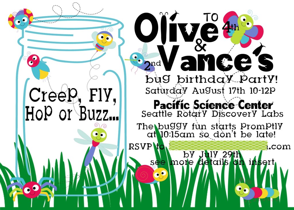 bug party invite