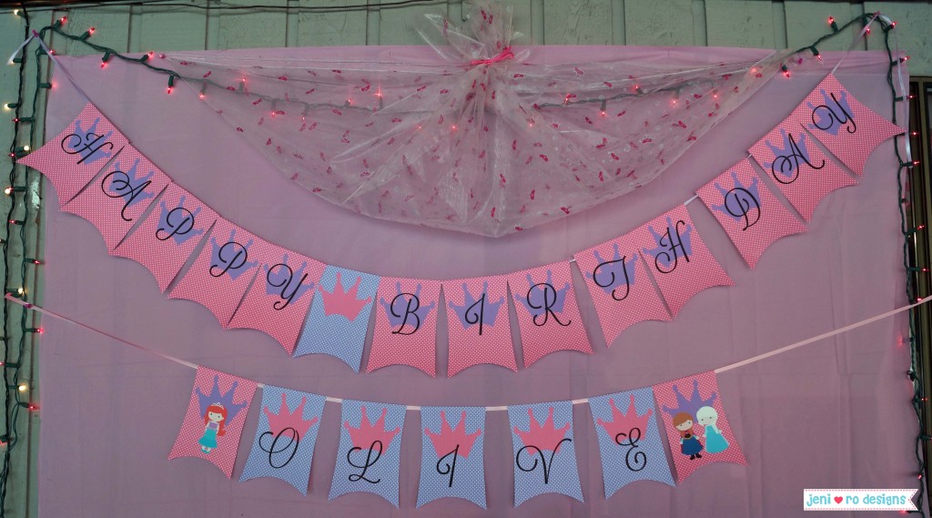 o 5th princess party banners