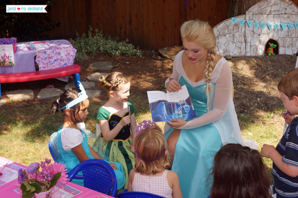 o 5th princess party elsa reading story