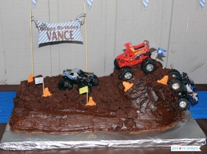 Mr. V's 3rd Monster Truck Birthday Party Part II - The Fun and Cake ...