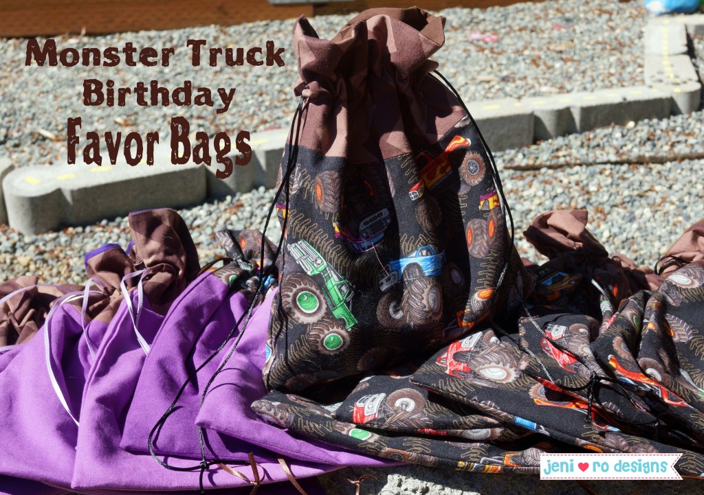 monster truck favor bags title image