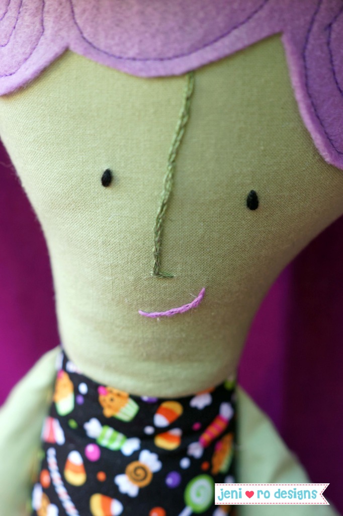 oct stuffie of the mo witch face detail
