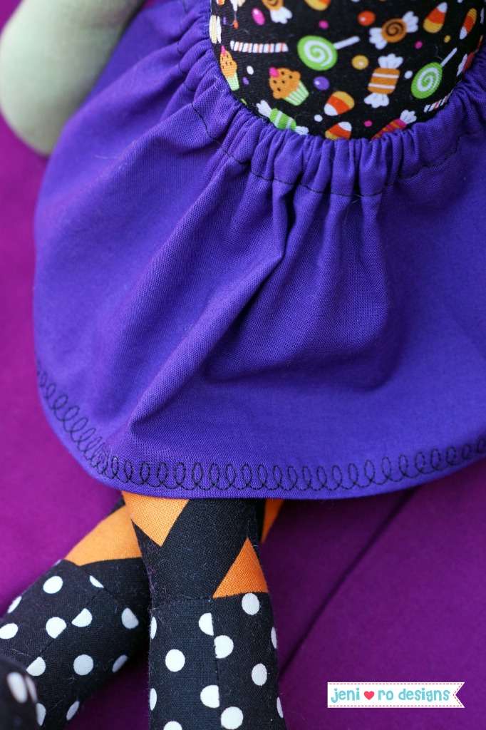 oct stuffie of the mo witch skirt detail
