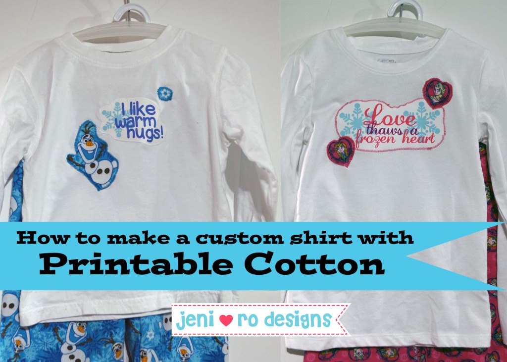 how to make a custom shirt with printable cotton title page