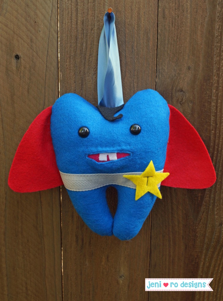 superhero tooth pillow