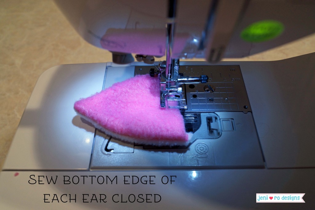 sew bottom closed with title