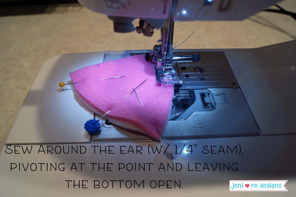 sew ears with title
