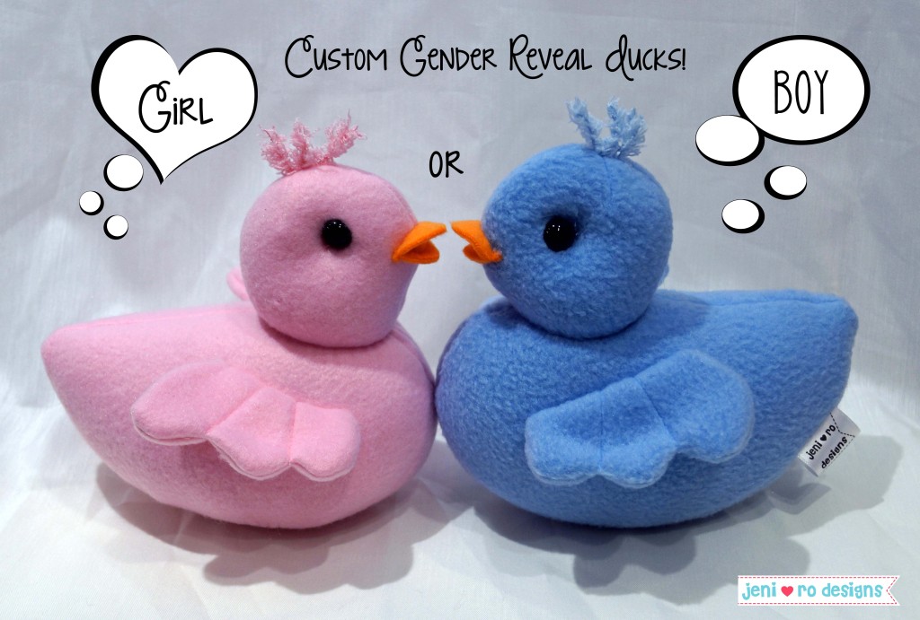 custom gender reveal duck title pic
