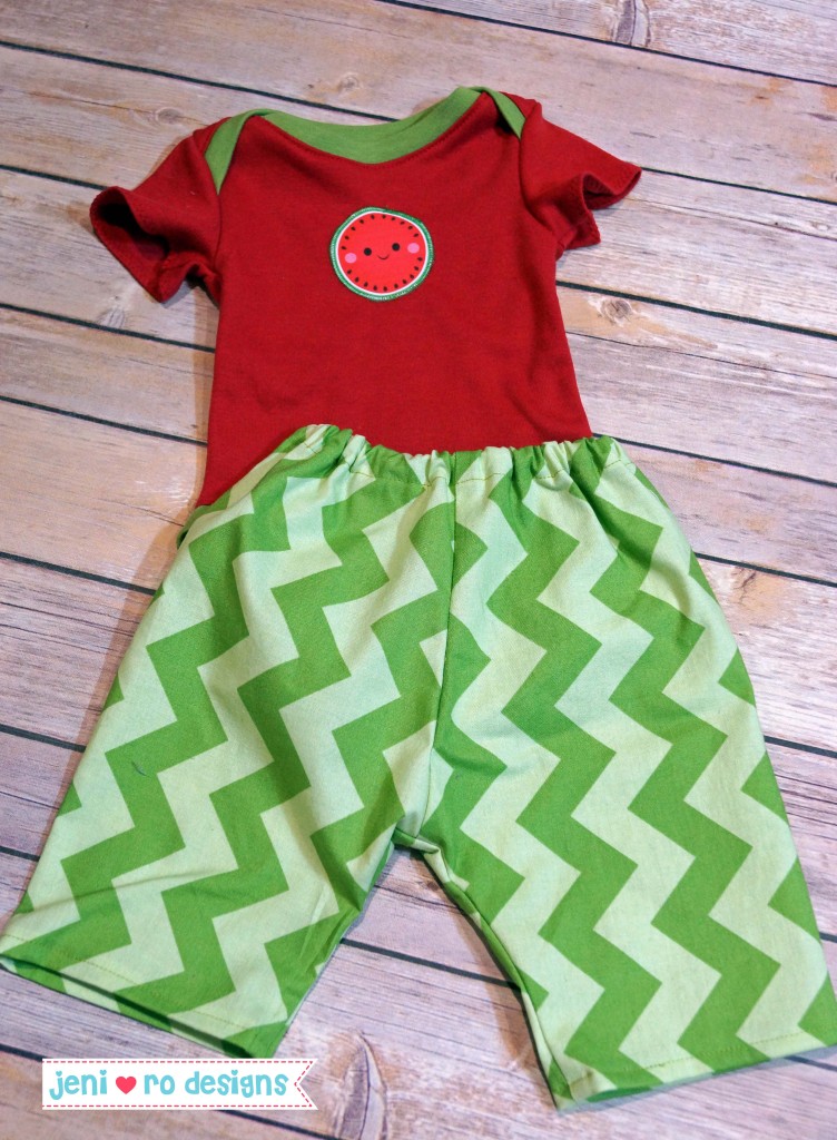 baby gift watermelon outfit