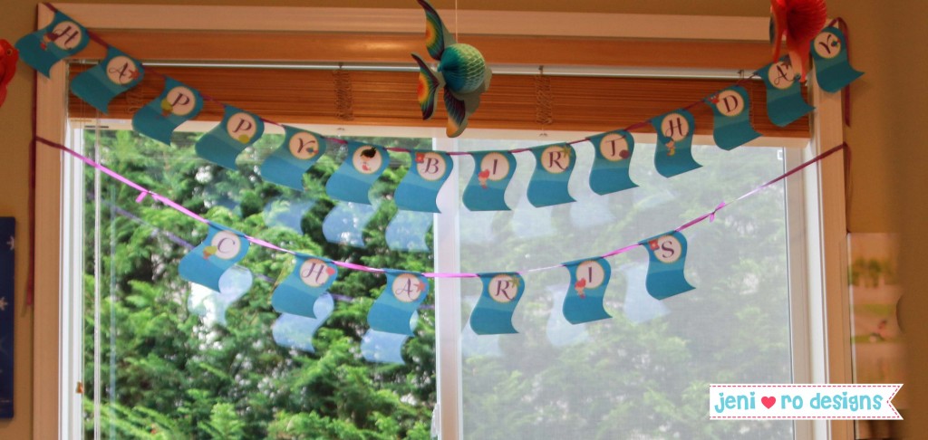 mermaid party banner