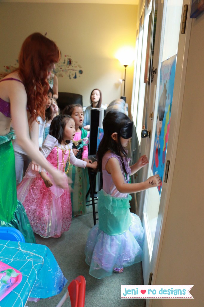 mermaid party pin the tail game kids