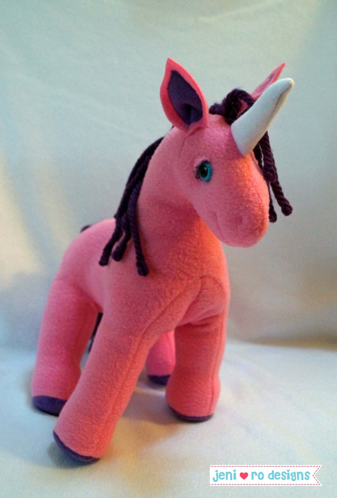 pink purple unicorn front