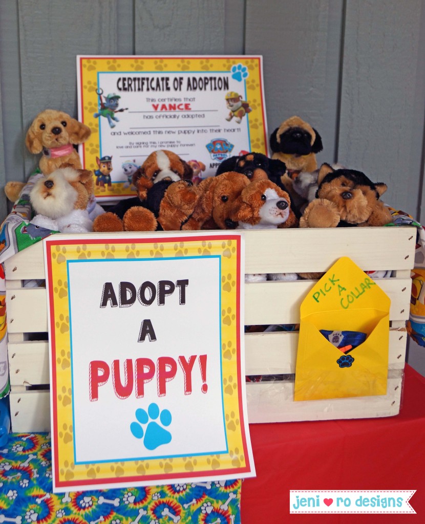 v paw patrol bday adopt a puppy crate jeni ro designs