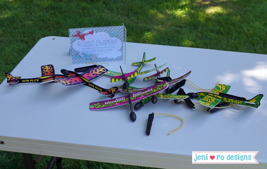 aviator bday stunt gliders and sign jeni ro designs