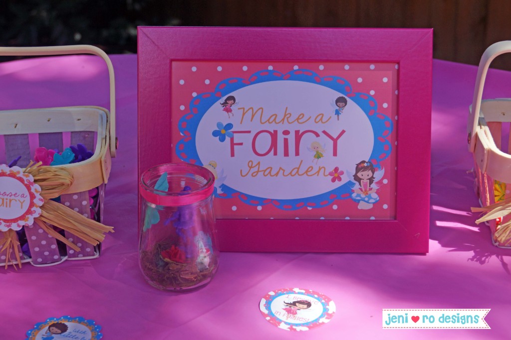 fairy garden bday fairy garden jar craft sign jeni ro designs