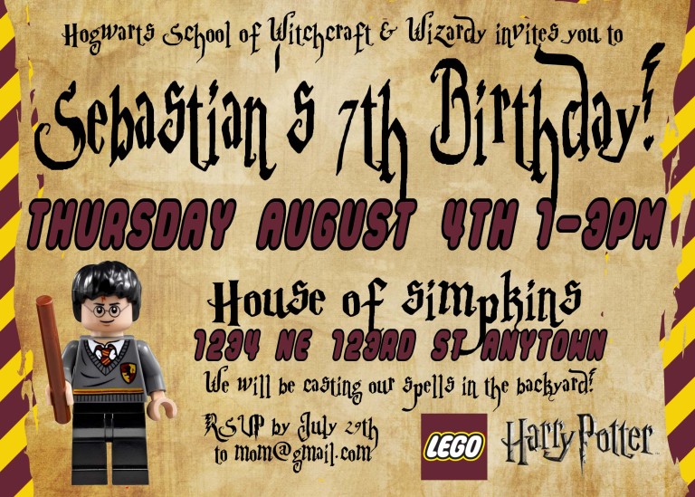 Lego Harry Potter Birthday - Food and Decor • jeni ro designs