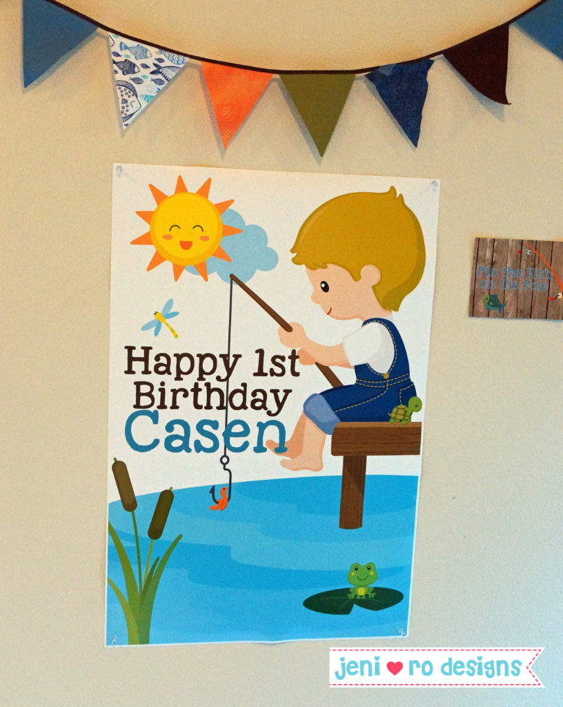poster of pin the fish on the hook printable game