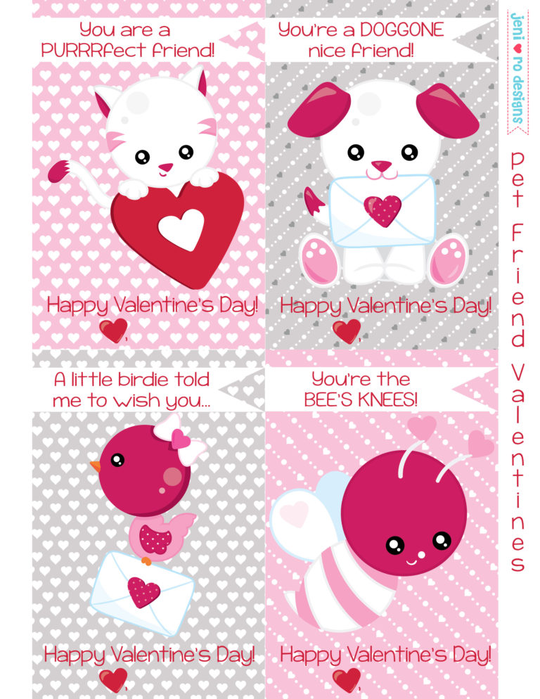 Valentine Printables in the jeni ro designs Free Printable Library