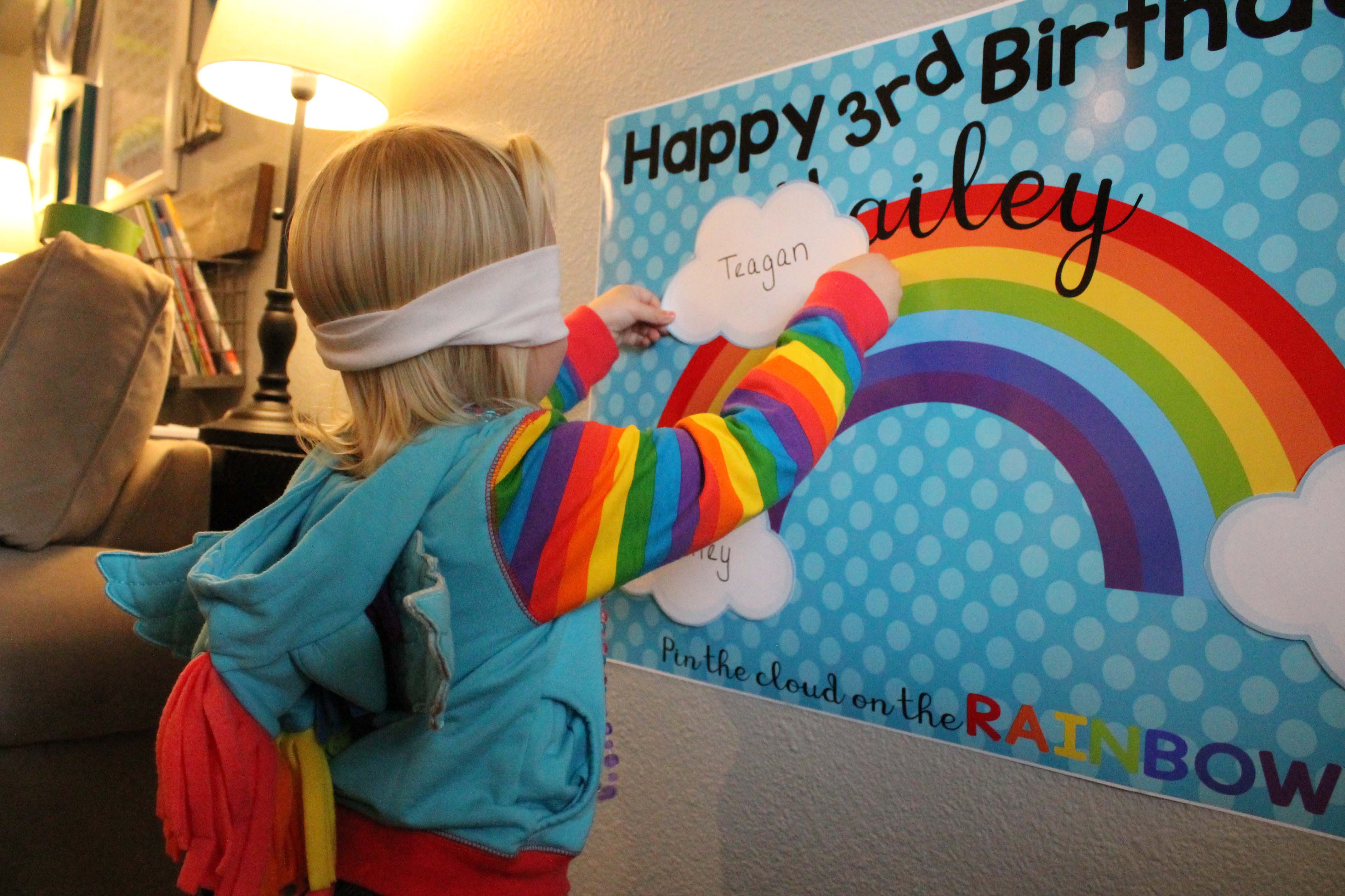 Rainbow birthday game