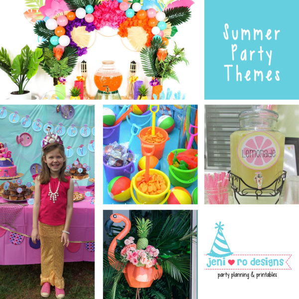 12 Summer Party Themes to Inspire you! • jeni ro designs