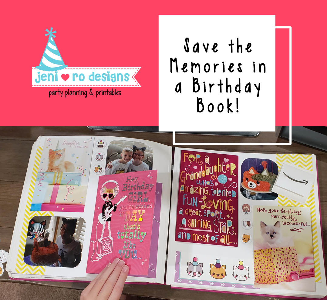 Save the memories with a DIY Birthday Book! • jeni ro designs