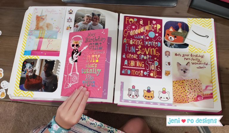 Save the memories with a DIY Birthday Book! • jeni ro designs