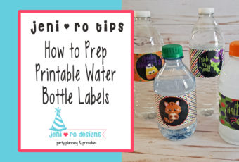 Printable water bottle labels are easy and fun to use at your next party!