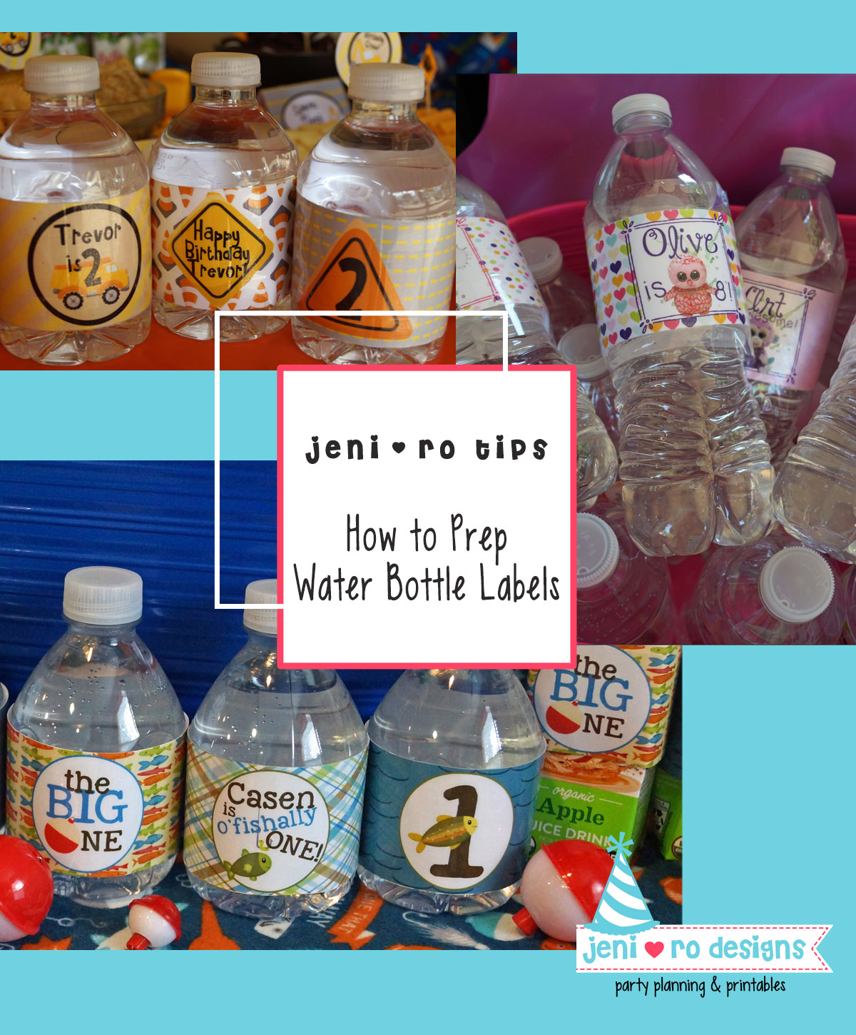 jeni ro tips: How to prep water bottle labels - VIDEO Tutorial • jeni ...