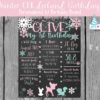 Winter ONEderland 1st Birthday board - Printable birthday board - 1st Birthday favs - Winter birthday - Party decor - Custom