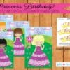 Party Game - Pin the Crown on the Princess Printable game - Princess Birthday