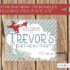 Aviator Printable Party Set, Vintage Airplane, Aviator Birthday, Airplane Birthday, Airplane party, 1st birthday - Image 17