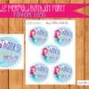 Mermaid Birthday printable set, Mermaid Birthday, Mermaid Party, Mermaid birthday printable decor, Mermaid invite, Personalized - Image 5