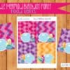 Mermaid Birthday printable set, Mermaid Birthday, Mermaid Party, Mermaid birthday printable decor, Mermaid invite, Personalized - Image 4