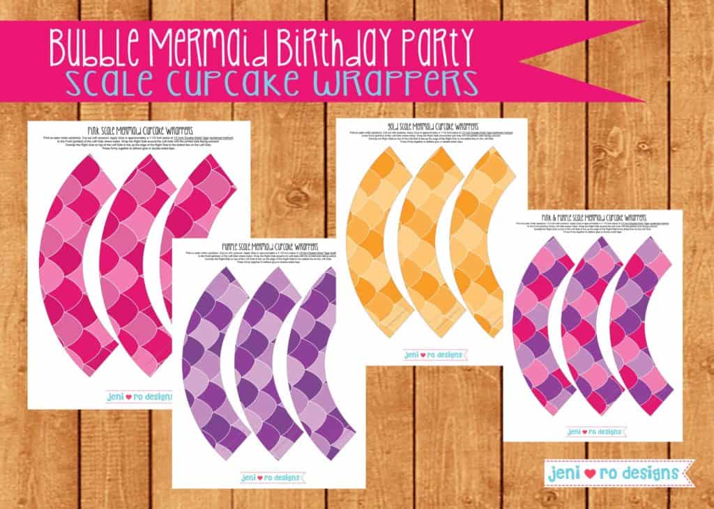 Mermaid Birthday Printable Set Mermaid Birthday Mermaid Party