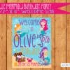 Mermaid Birthday printable set, Mermaid Birthday, Mermaid Party, Mermaid birthday printable decor, Mermaid invite, Personalized - Image 10
