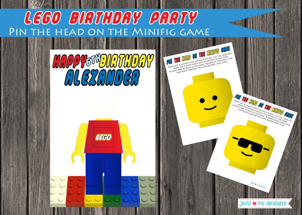 Lego birthday - printable game - jeni ro designs