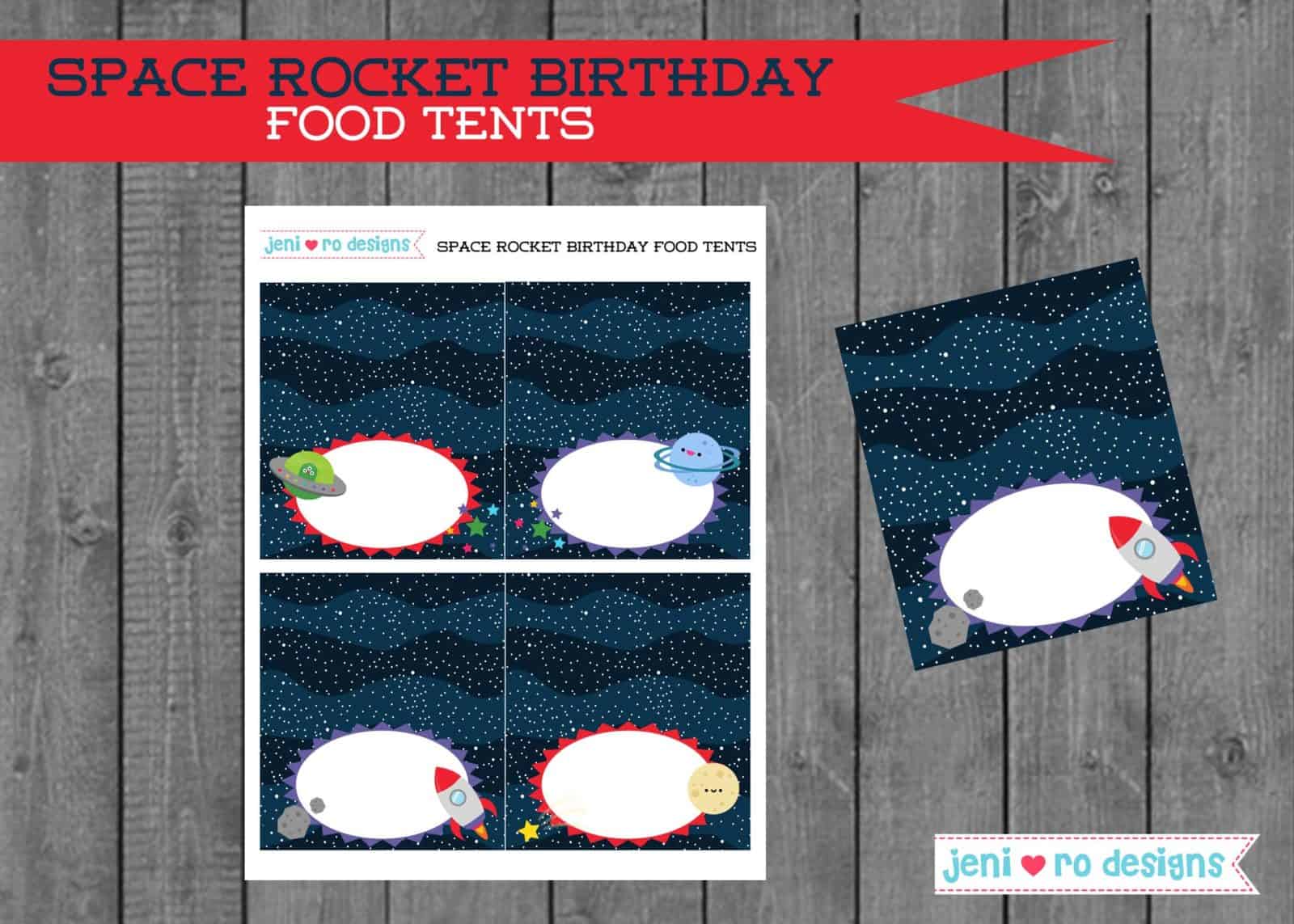 Space Rocket Birthday printable set, Space birthday, Rocket birthday ...