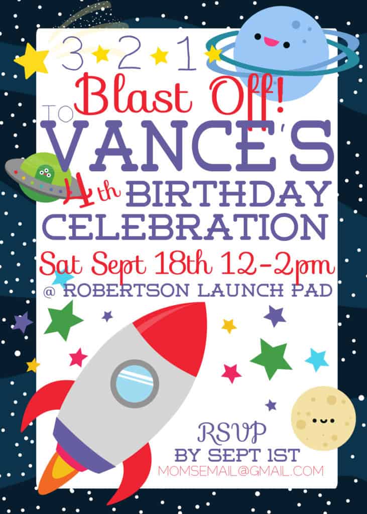 Space Rocket Birthday printable set, Space birthday, Rocket birthday ...
