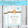 Teddy Bear Boy Baby Shower Printable Decor Set, Teddy Bear Baby shower, Teddy Bears, Boy Bear, Baby shower printables - Image 2