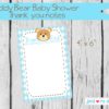 Teddy Bear Boy Baby Shower Printable Decor Set, Teddy Bear Baby shower, Teddy Bears, Boy Bear, Baby shower printables - Image 3