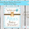 Teddy Bear Boy Baby Shower Printable Decor Set, Teddy Bear Baby shower, Teddy Bears, Boy Bear, Baby shower printables - Image 7