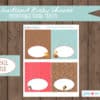 Woodland Animals Baby shower printable set, Woodland Baby Shower, Forest Animals, Printable baby shower decor, Baby shower - Image 3