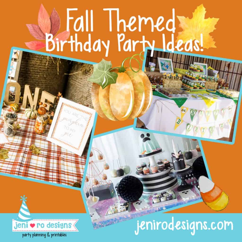 Fall Inspired Birthday Themes