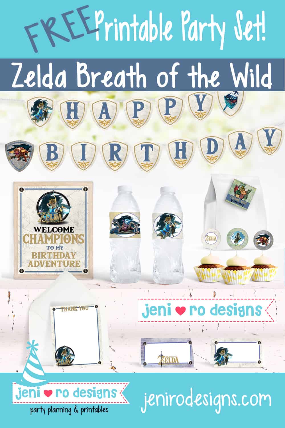 Legend of Zelda Breath of the Wild FREE Party printables!