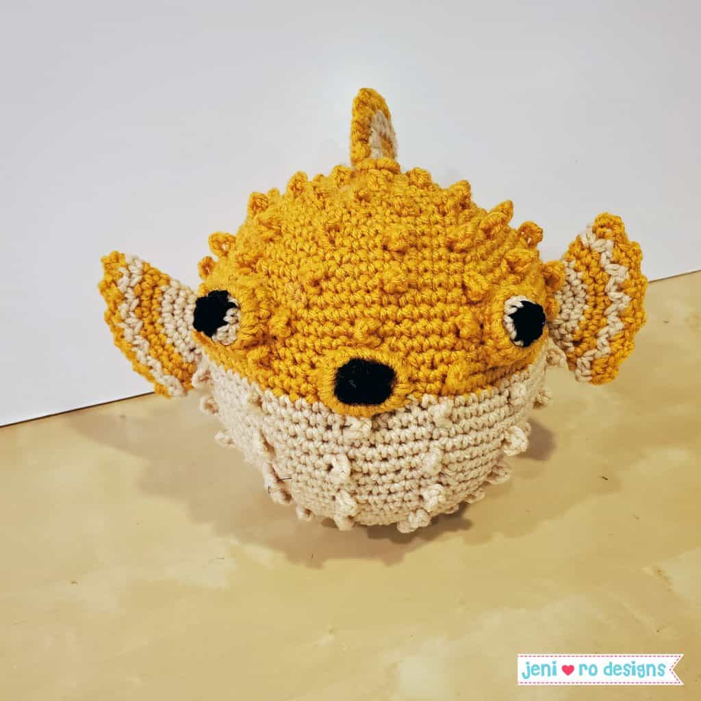 pufferfish crochet stuffie