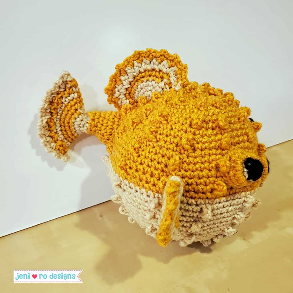 pufferfish crochet stuffie