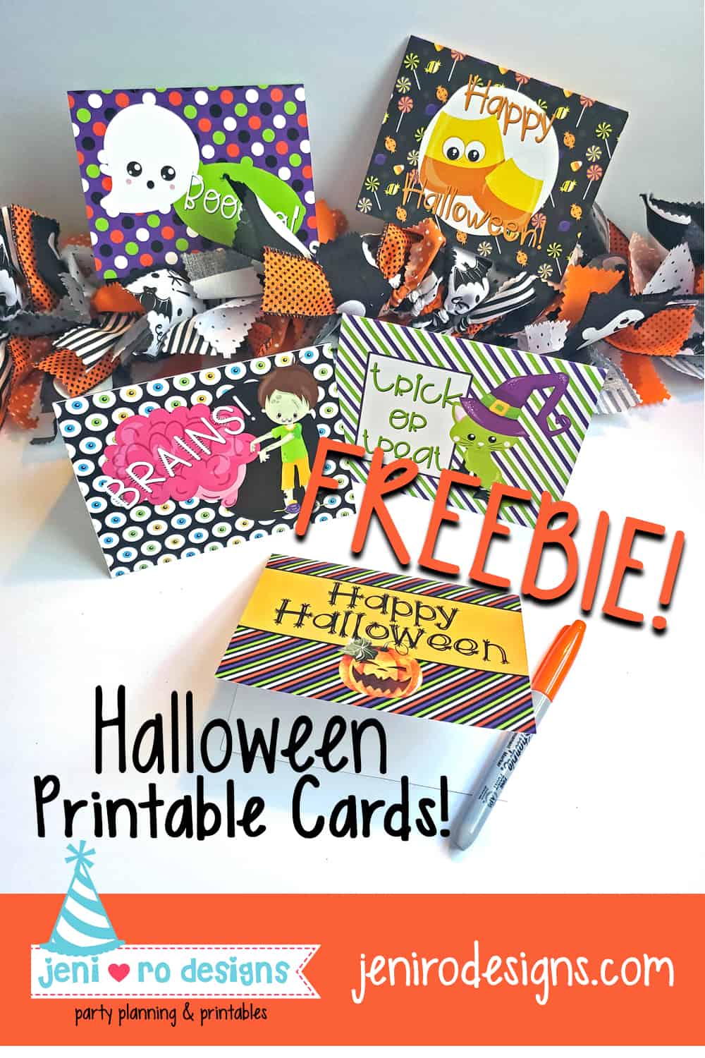 Printable Halloween Cards to wish friends and family Happy Halloween!