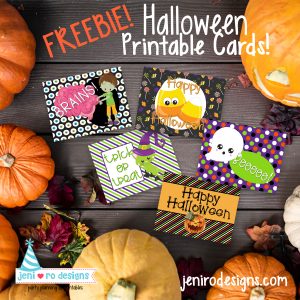 Printable Halloween Cards to wish friends and family Happy Halloween!