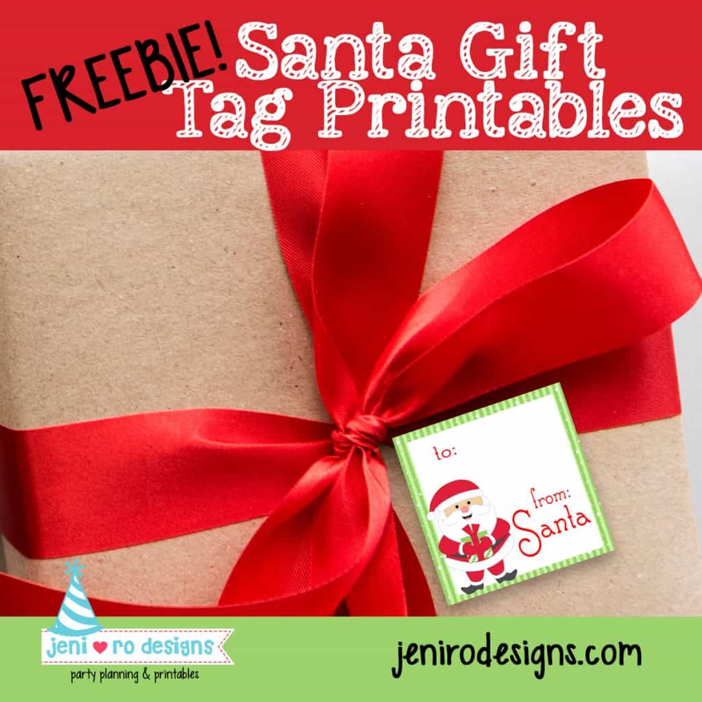 free printable Santa tags