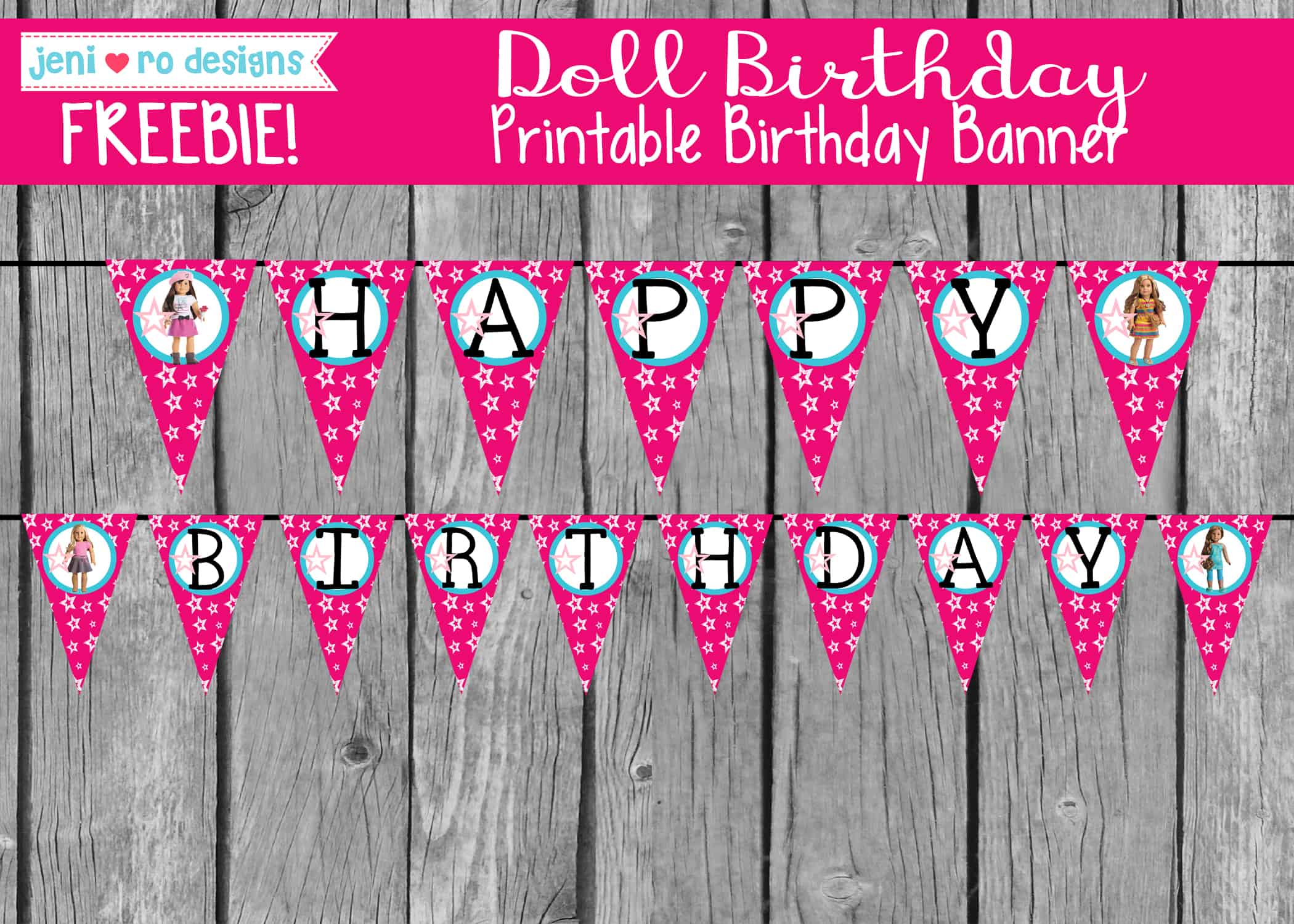 American girl doll birthday printables in the FREE printable library!